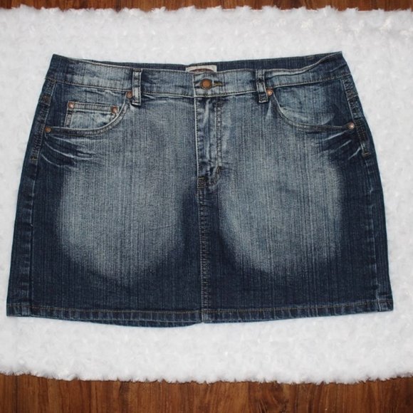 Elite Jeans Distressed Denim Skirt Juniors 11/12 - Picture 5 of 8